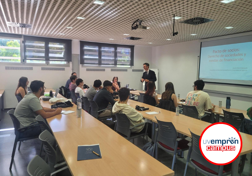 Impartida la microcertificació MiCEO (Competències Emprenedores Ocupacionals), “Pactes de socis”, de l'oferta formativa UVemprén Campus que patrocina Santander Open Academy.